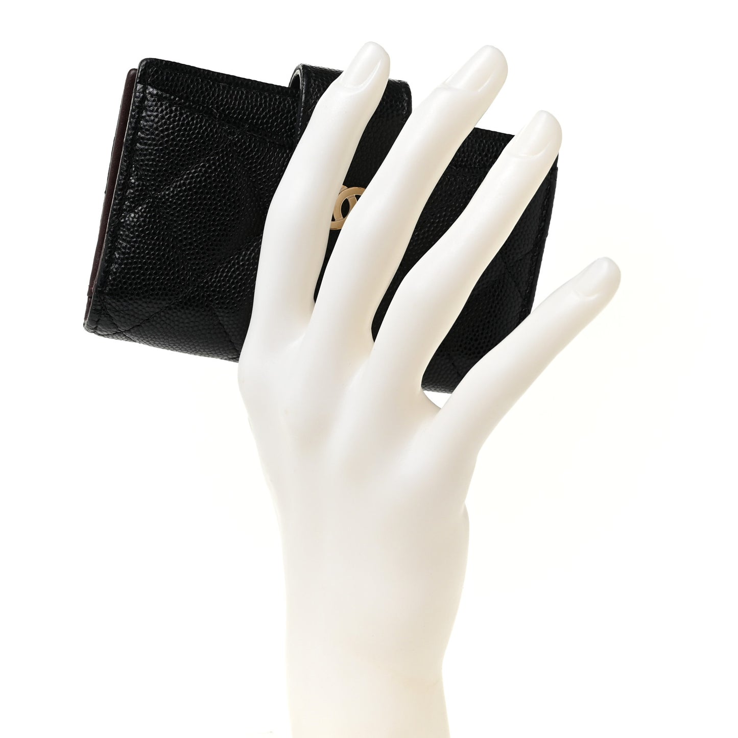 Caviar Quilted Small Classic Wallet Black