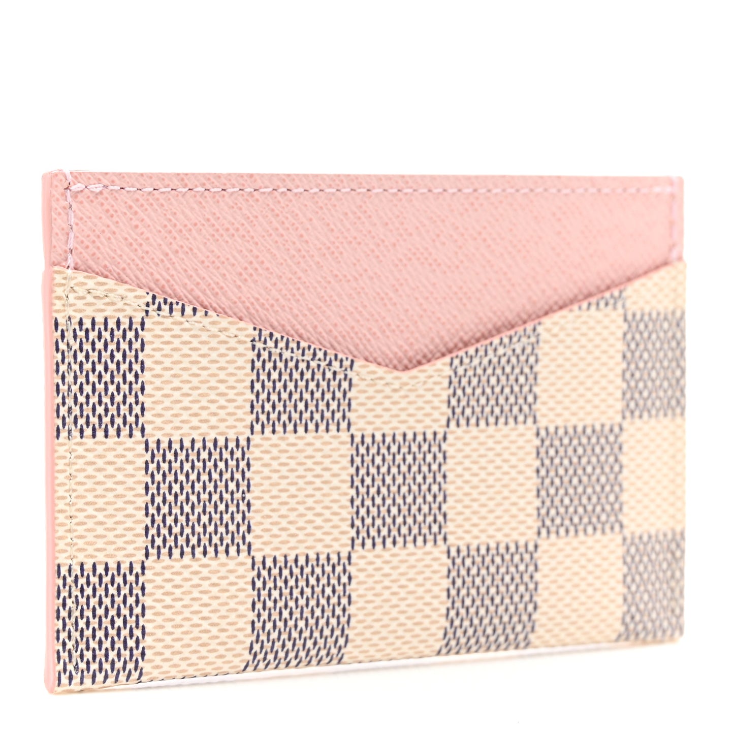 Damier Azur Daily Card Holder Rose Ballerine
