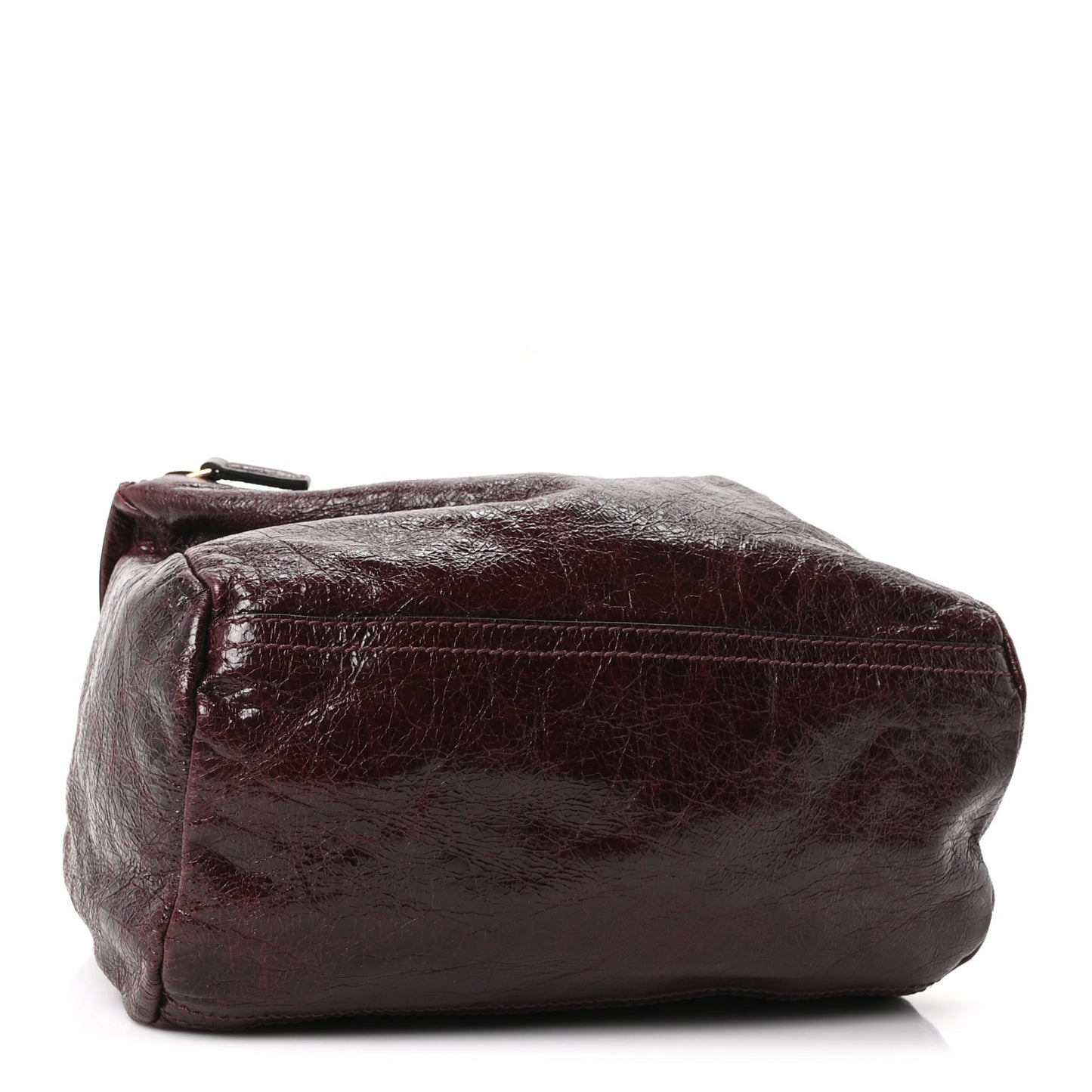Crinkled Patent Small Pandora Oxblood