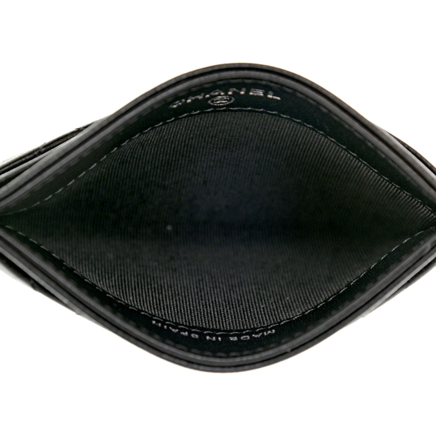 Chanel Lambskin Quilted Card Holder So Black 5 of 8