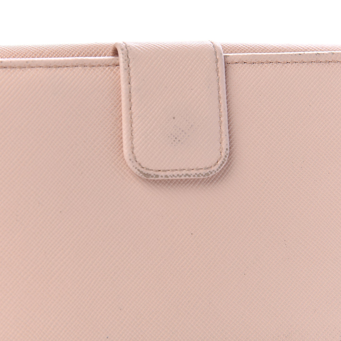 Saffiano Metal Continental Flap Wallet Cipria