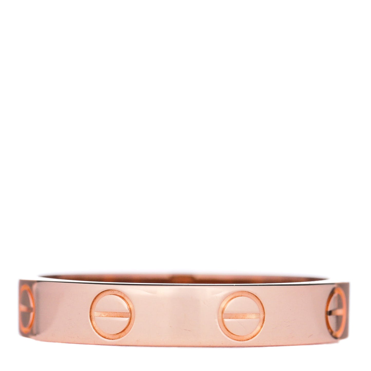 18K Pink Gold 3.5mm LOVE Wedding Band Ring 55 7.25