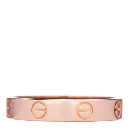 Cartier 18K Pink Gold 3.5mm LOVE Wedding Band Ring 55 7.25 3 of 5