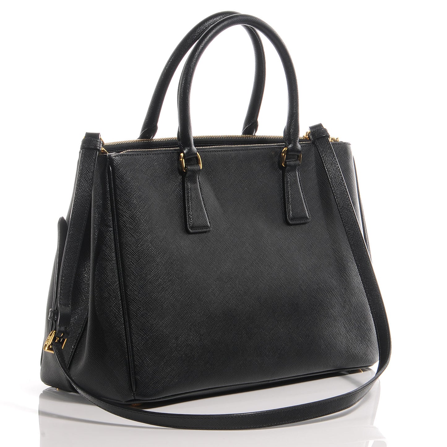 Saffiano Lux Medium Tote Nero Black