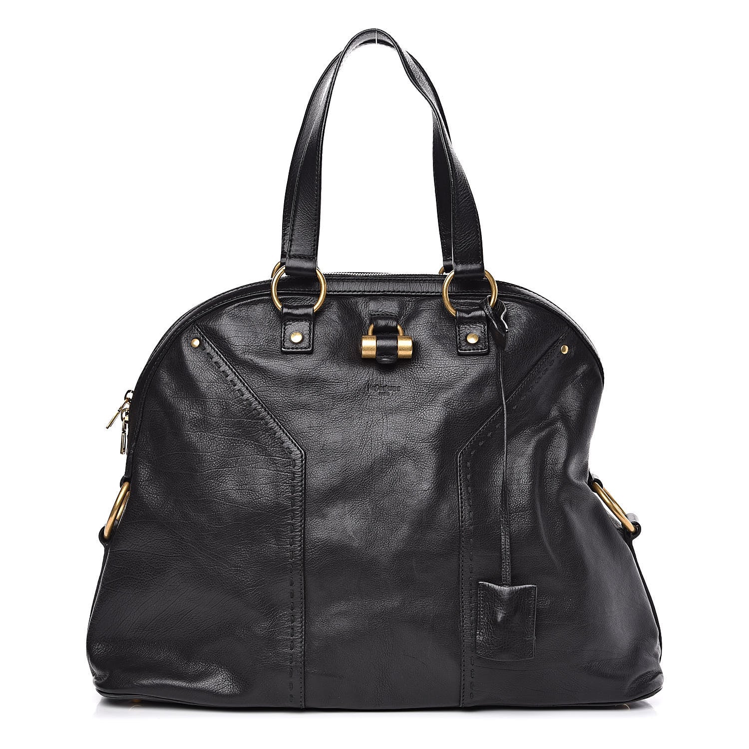 Saint Laurent Calfskin Oversized Muse Black 1 of 14