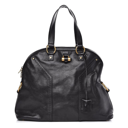 Saint Laurent Calfskin Oversized Muse Black 1 of 14
