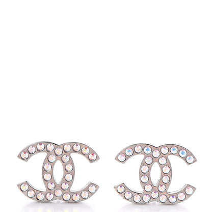 Chanel Iridescent Crystal CC Earrings Multicolor 1 of 5