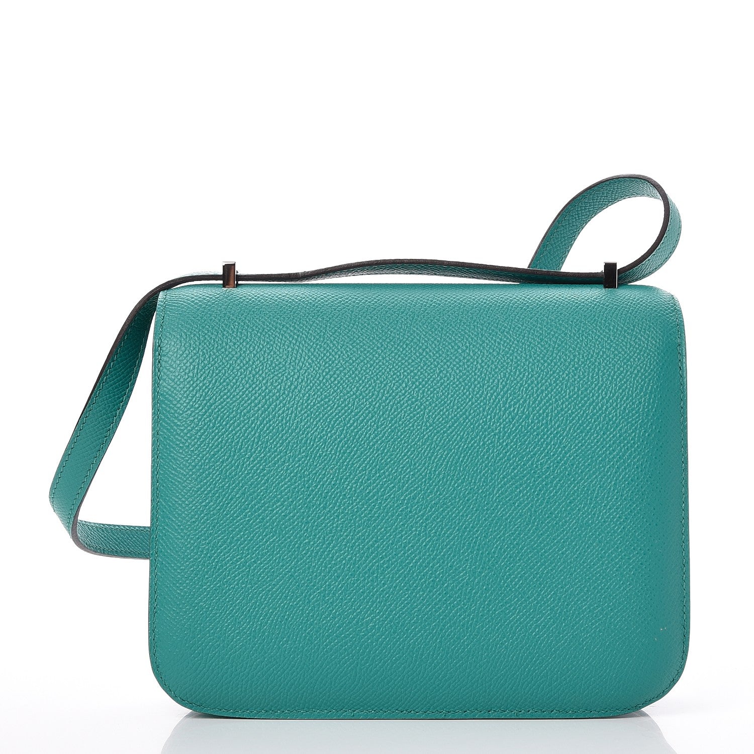 Hermes Epsom Enamel Constance 18 Bleu Paon Menthe 4 of 17