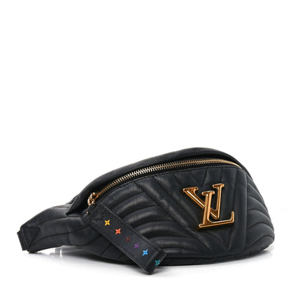 Louis Vuitton Calfskin Quilted New Wave Bumbag Black 4 of 9