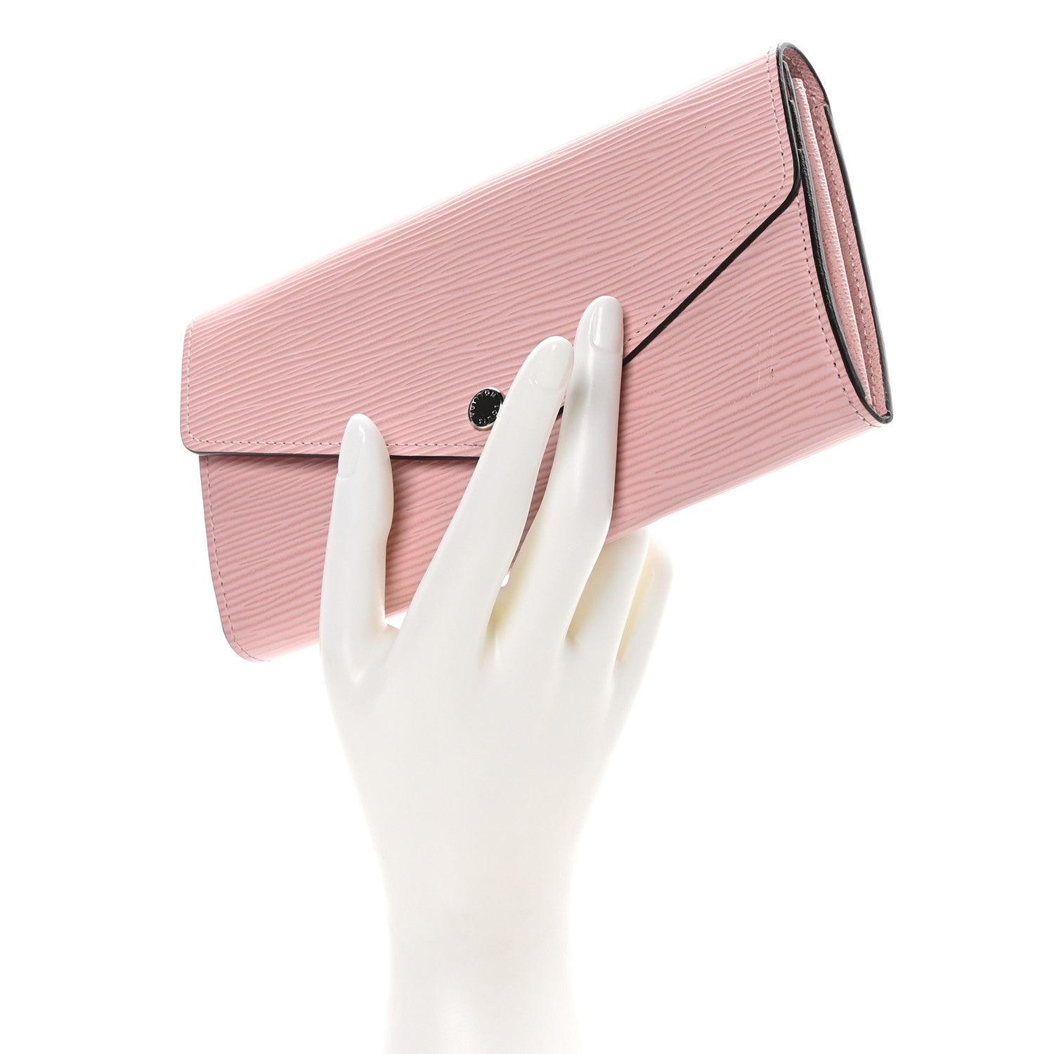 Louis Vuitton Epi Sarah Wallet NM Rose Ballerine 2 of 7