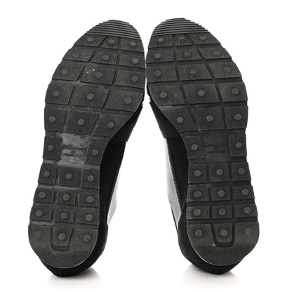 Balenciaga Mesh Calfskin Neoprene Suede Womens Race Runner Sneakers 39 Black 5 of 8