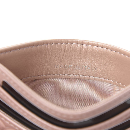 Chanel Goatskin Camellia Embossed Card Holder Light Pink 7 of 10