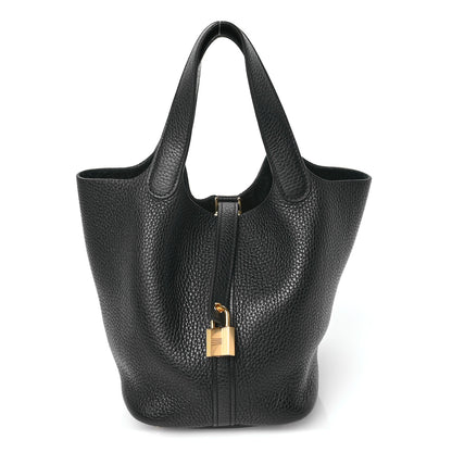 Hermes Taurillon Clemence Picotin Lock 18 PM Black 1 of 12