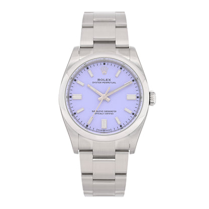 Rolex Stainless Steel 36mm Oyster Perpetual Watch Lavender 126000 1 of 5