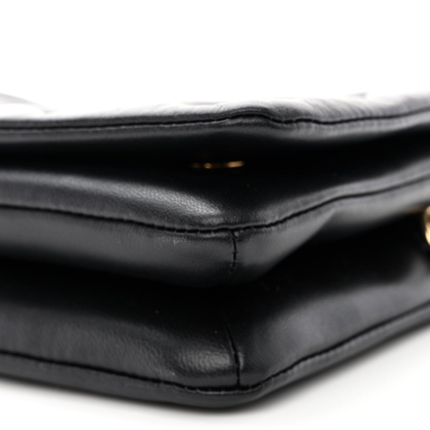 Lambskin Embossed Monogram Pochette Coussin Black