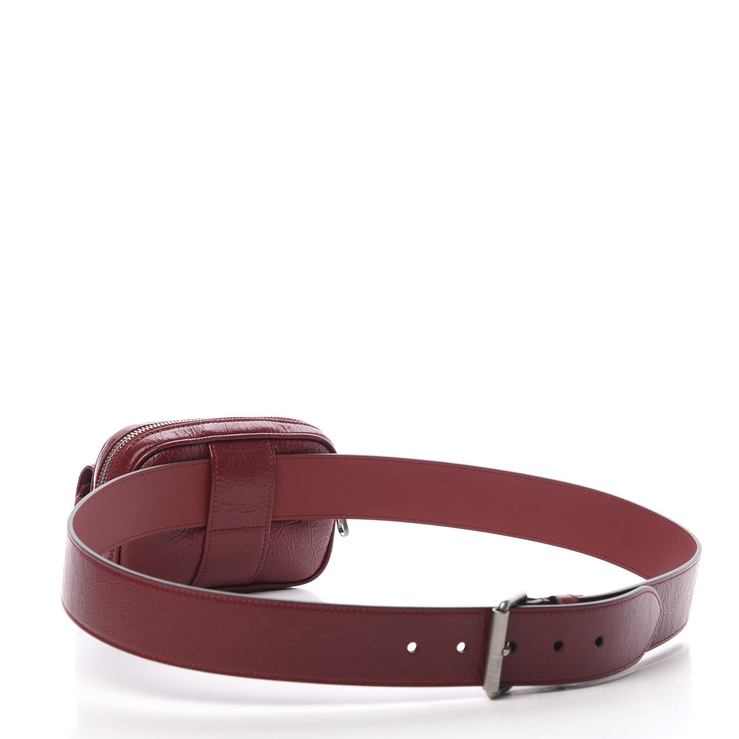 Fluffy Calfskin Mini Morpheus Belt Bag 100 40 Red