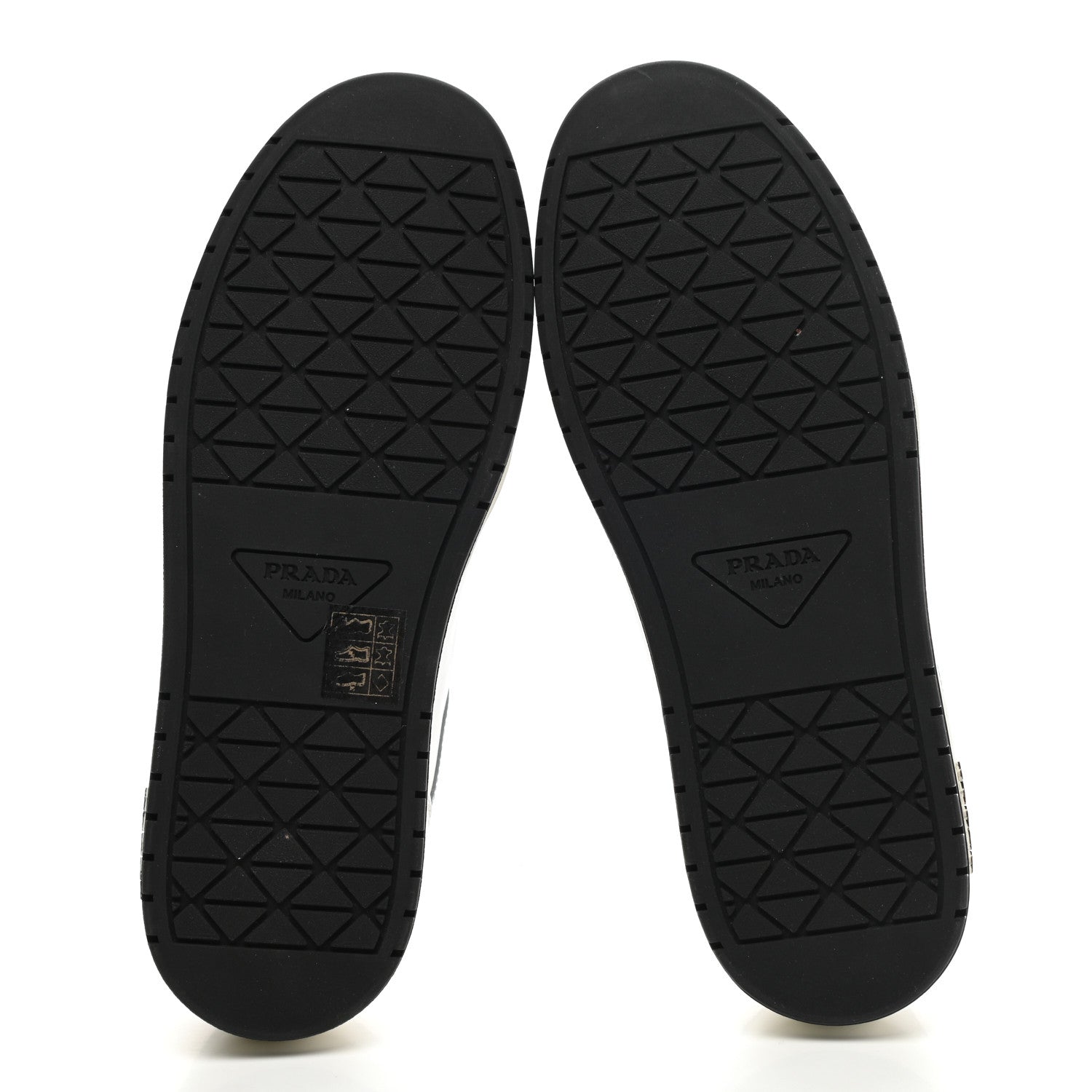 Prada Vitello Sport Spazzolato Rois Rubber Triangle Logo Perforated Womens District Low Top 30mm Sneakers 37 White Fiordaliso 5 of 10