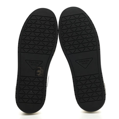 Prada Vitello Sport Spazzolato Rois Rubber Triangle Logo Perforated Womens District Low Top 30mm Sneakers 37 White Fiordaliso 5 of 10