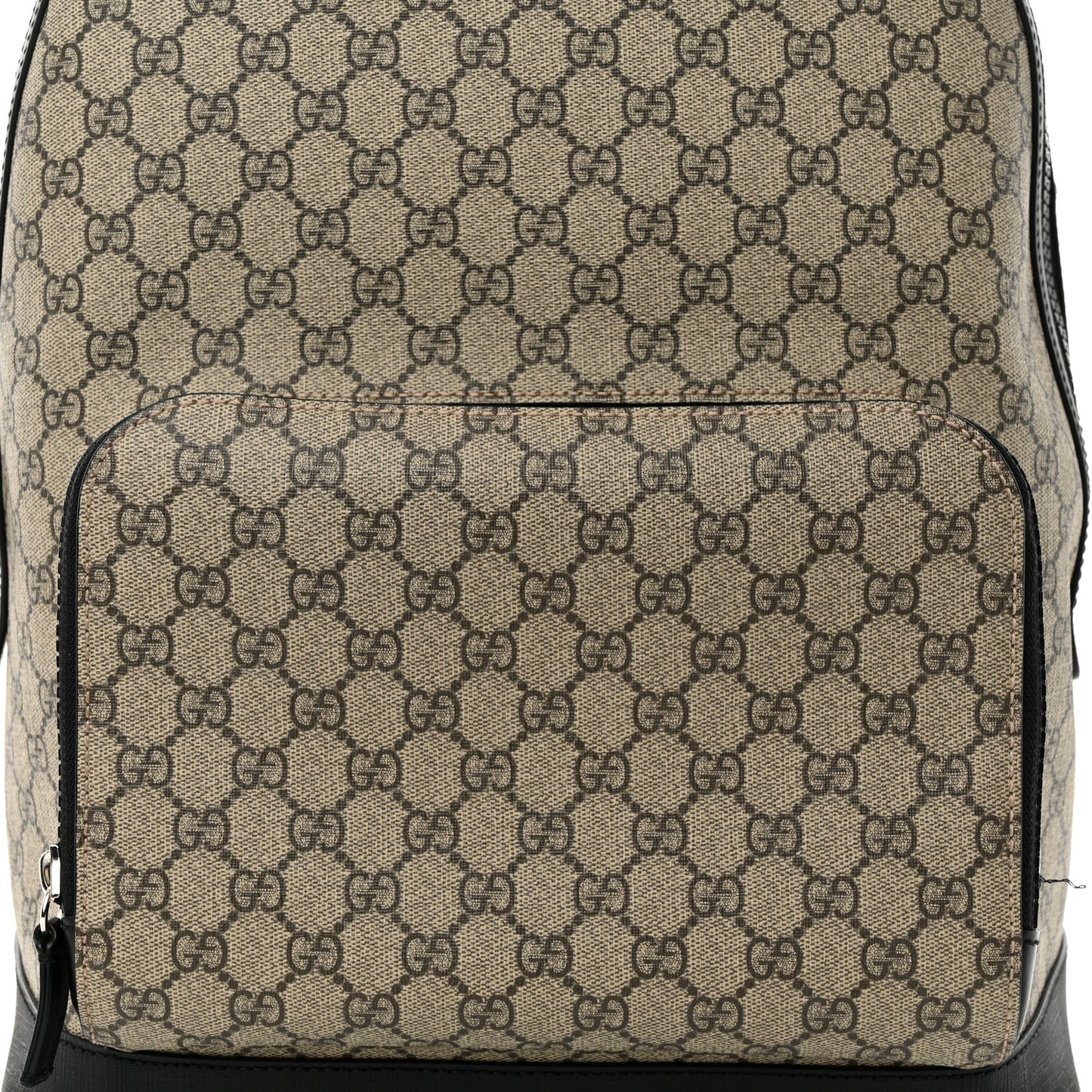 GG Supreme Monogram Medium Backpack Black