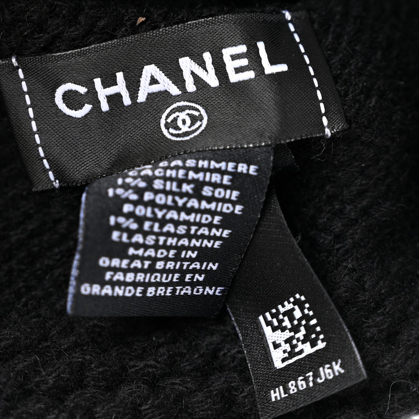 Cashmere CC Logo Beanie Hat Black