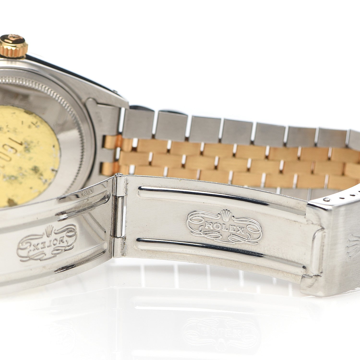 Rolex Stainless Steel 18K Yellow Gold 36mm Oyster Perpetual Datejust Watch Champagne 16013 11 of 12