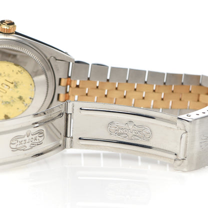 Rolex Stainless Steel 18K Yellow Gold 36mm Oyster Perpetual Datejust Watch Champagne 16013 11 of 12