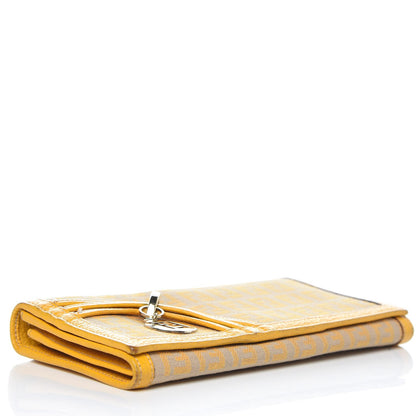 Fendi Zucchino Continental Wallet Yellow 4 of 12