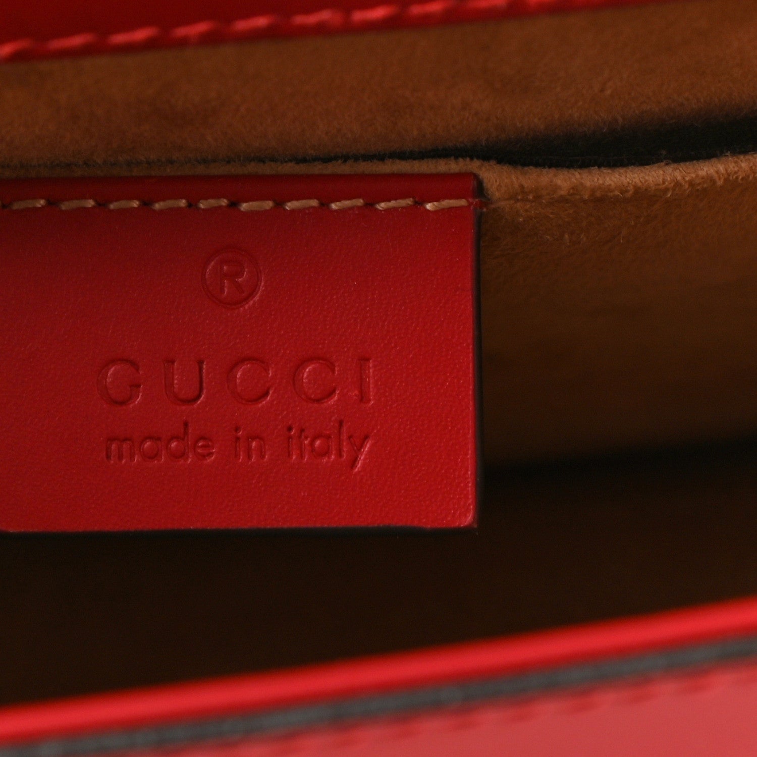 Gucci Calfskin Mini Sylvie Chain Shoulder Bag Hibiscus Red 5 of 10