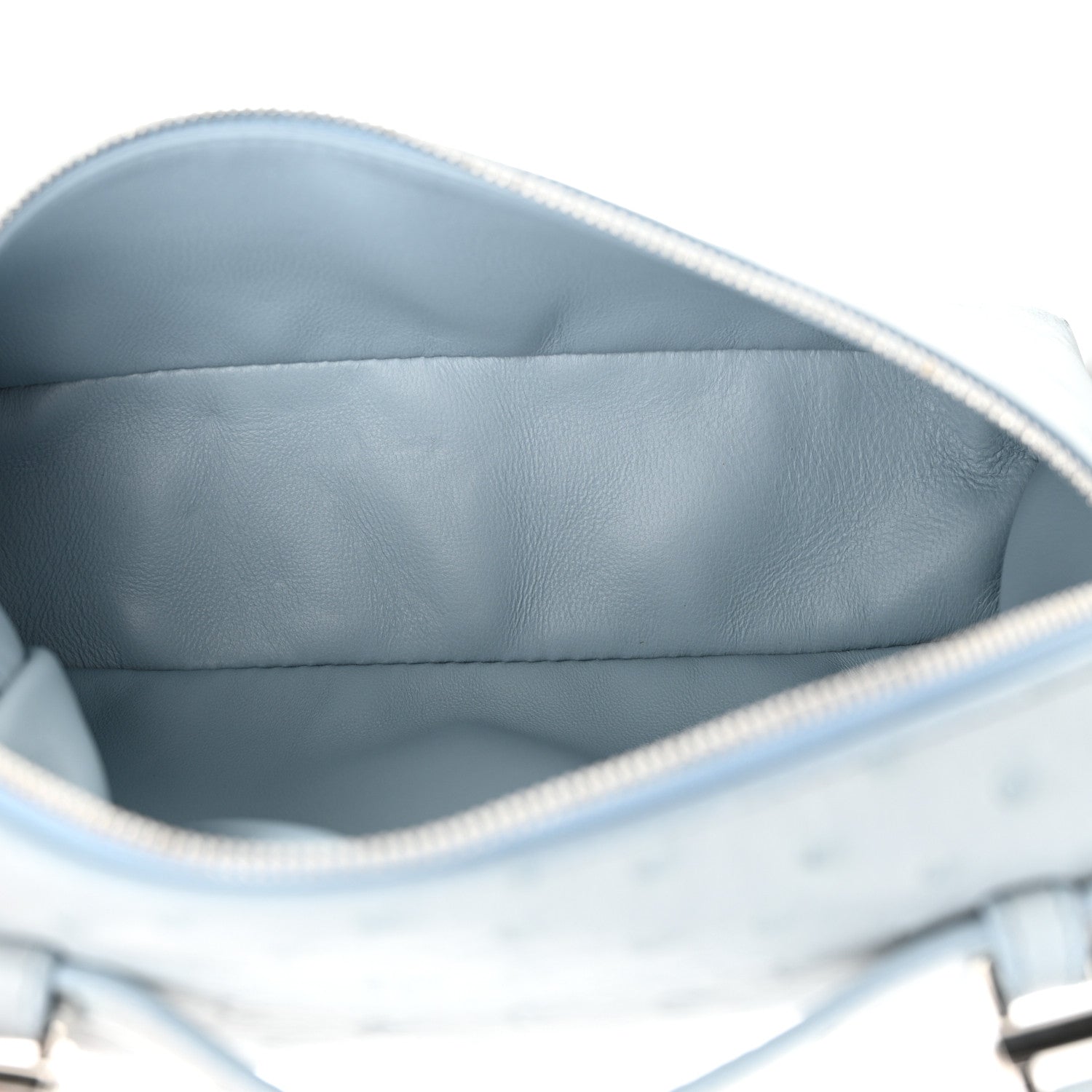 Loro Piana Ostrich L19 Extra Pocket Pouch Blue Celadon 5 of 10