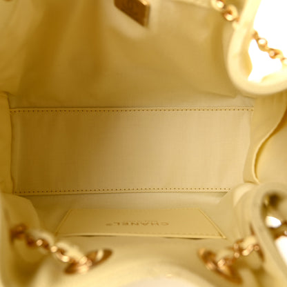 Chanel Caviar Quilted Mini Chanel 25 Handbag Light Yellow 5 of 11