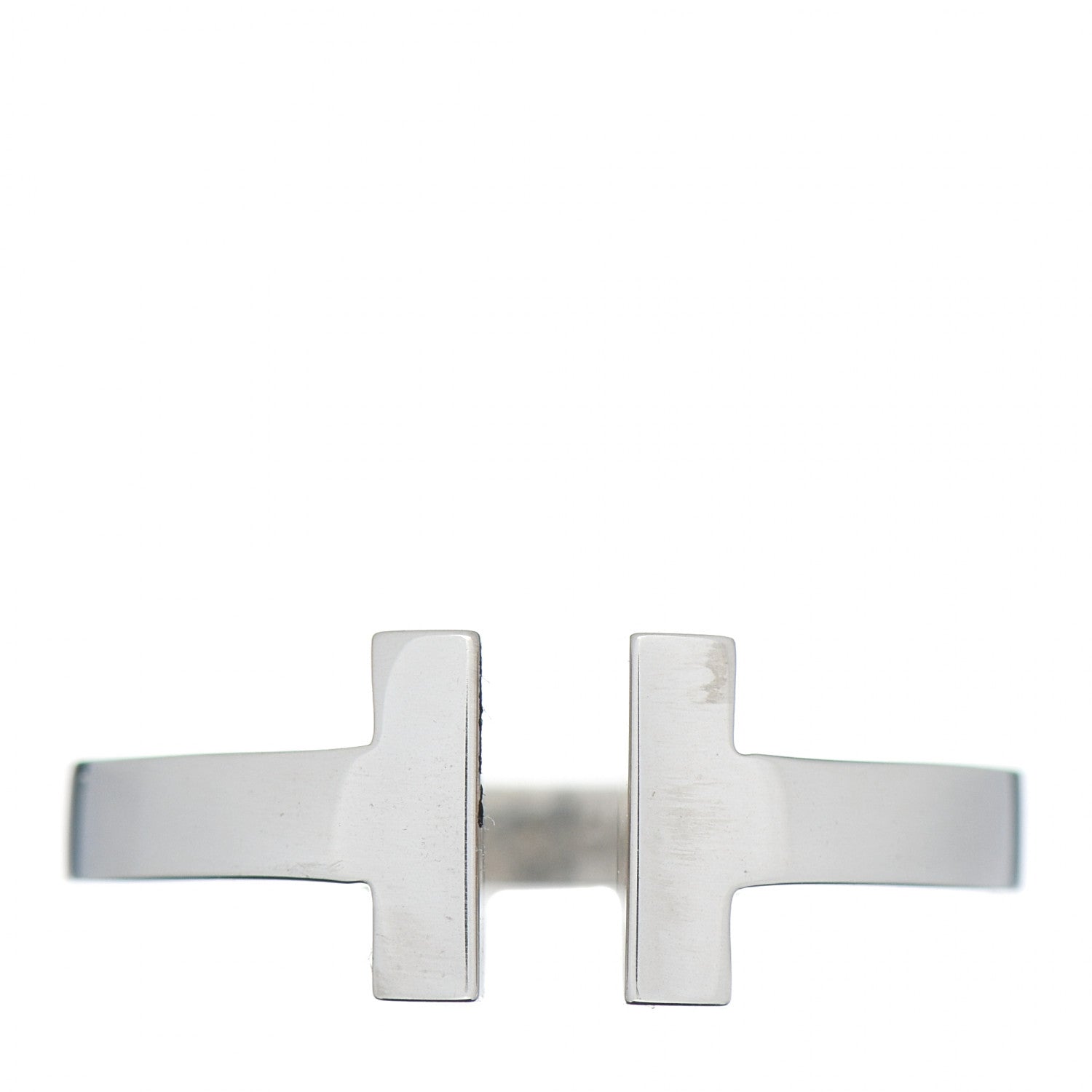 Tiffany Sterling Silver T Square Ring 52 6 1 of 5