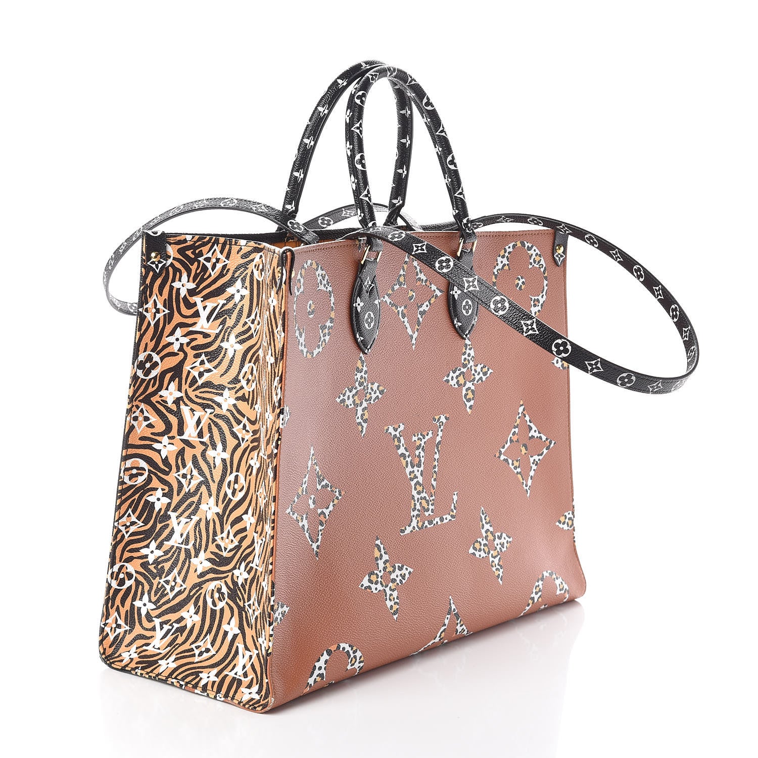 Louis Vuitton Monogram Giant Jungle Onthego GM Black 4 of 10