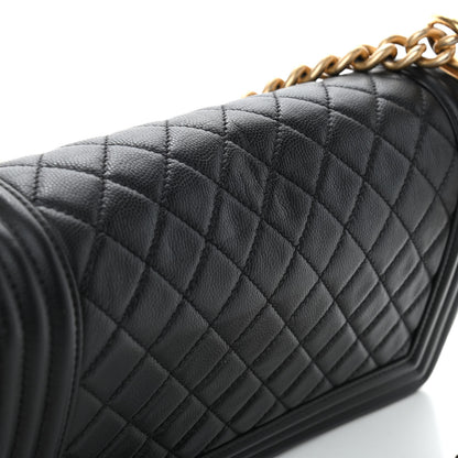 Chanel Caviar Quilted Medium Boy Flap Black 11 of 12