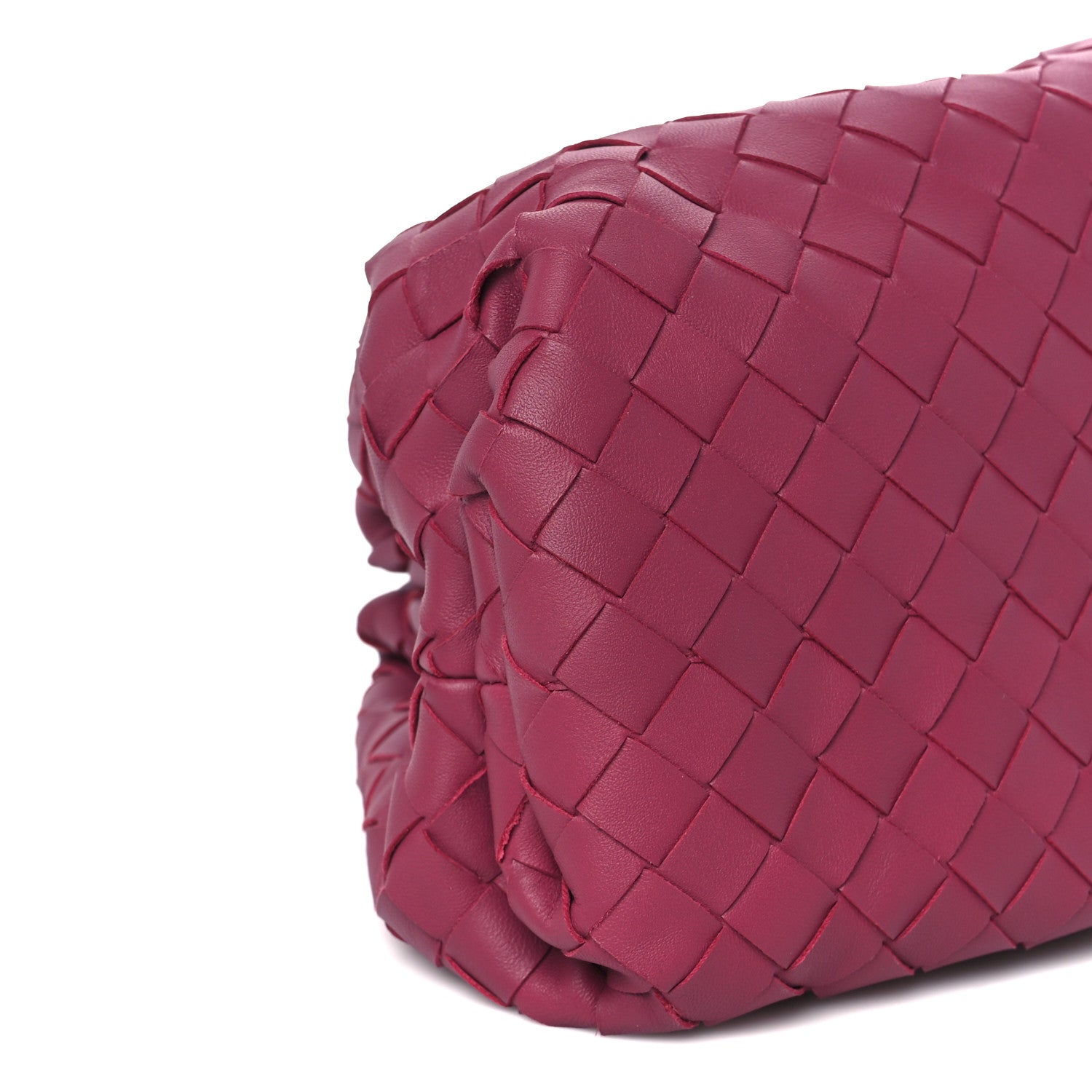 Bottega Veneta Nappa Maxi Intrecciato The Pouch Oversized Clutch Amaranto 10 of 11