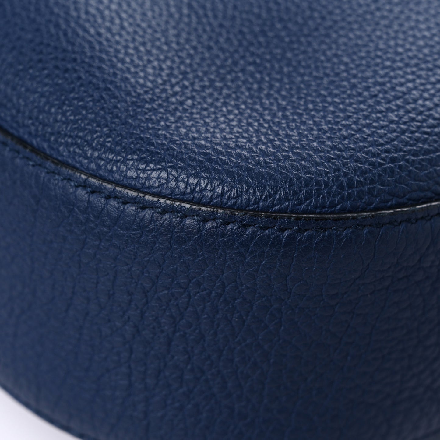 Soft Grained Calfskin Large Jackie Hobo Classic Blue Marine