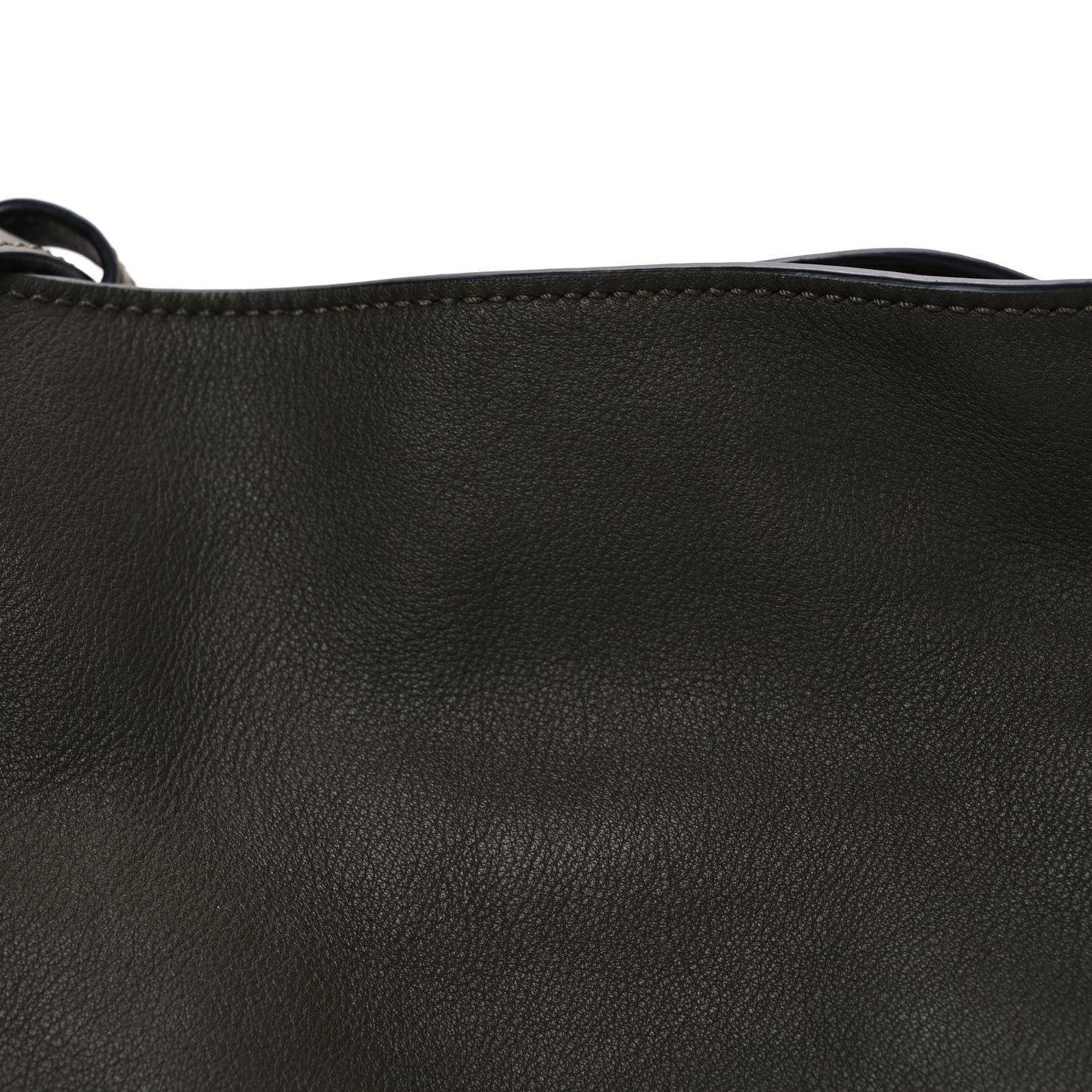 Calfskin Flamenco Knot Clutch Vintage Khaki