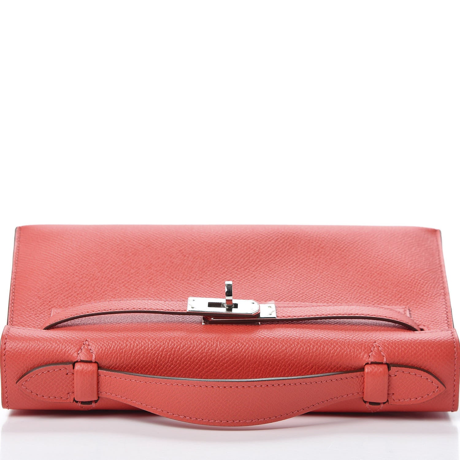 Hermes Epsom Kelly Pochette Clutch Rose Jaipur 10 of 29
