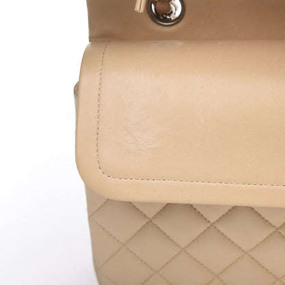 Chanel Lambskin Quilted Medium Double Flap Beige 14 of 16