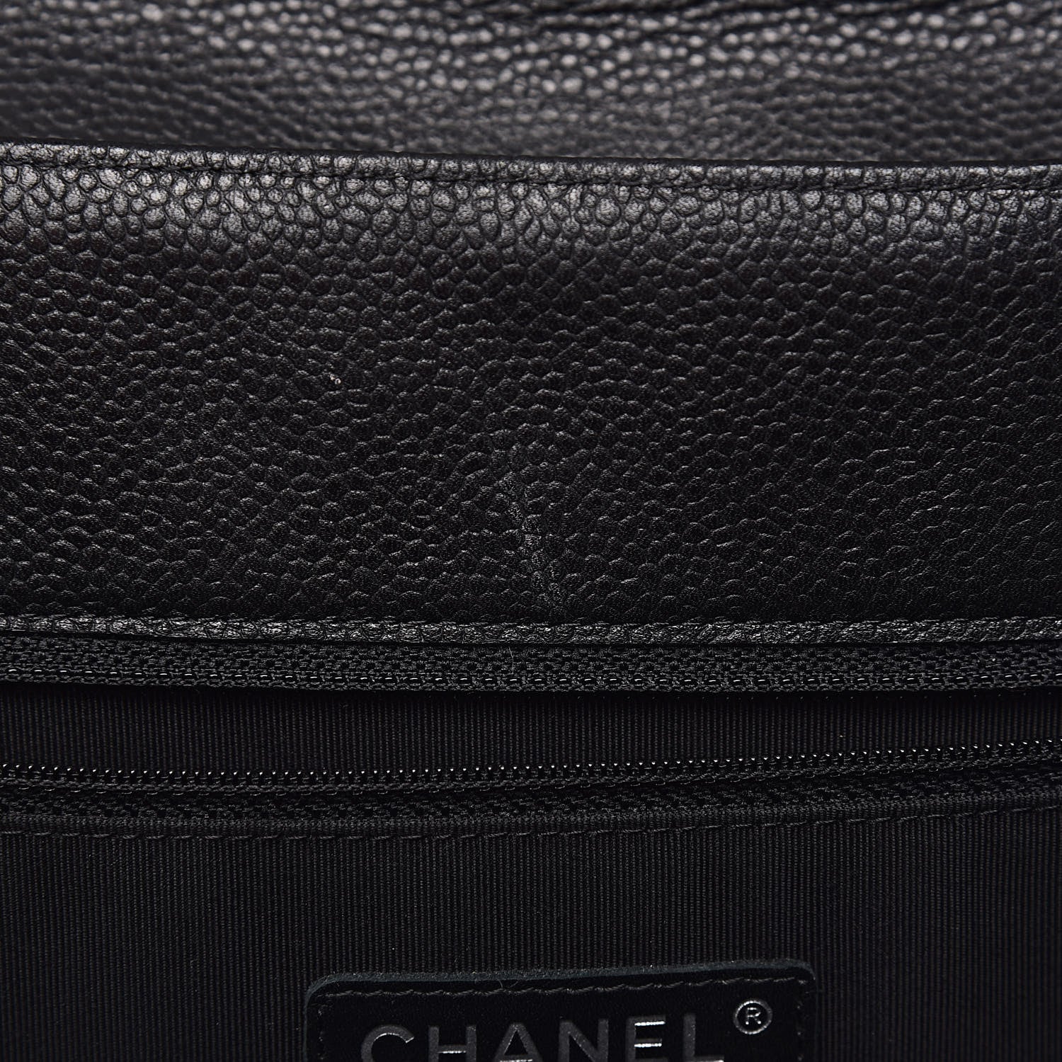 Chanel Caviar Quilted Flap Tote Black 8 of 12