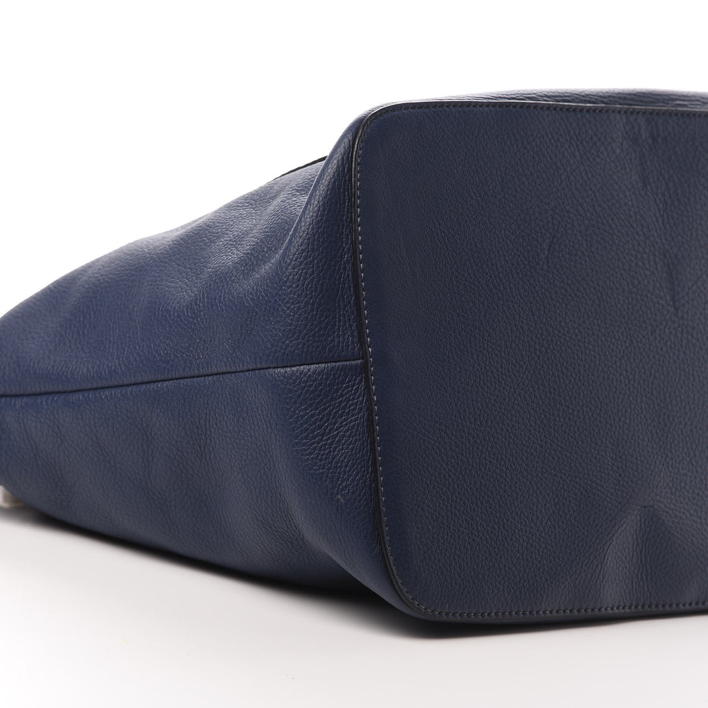 Calfskin Large New Marcie Tote Royal Navy