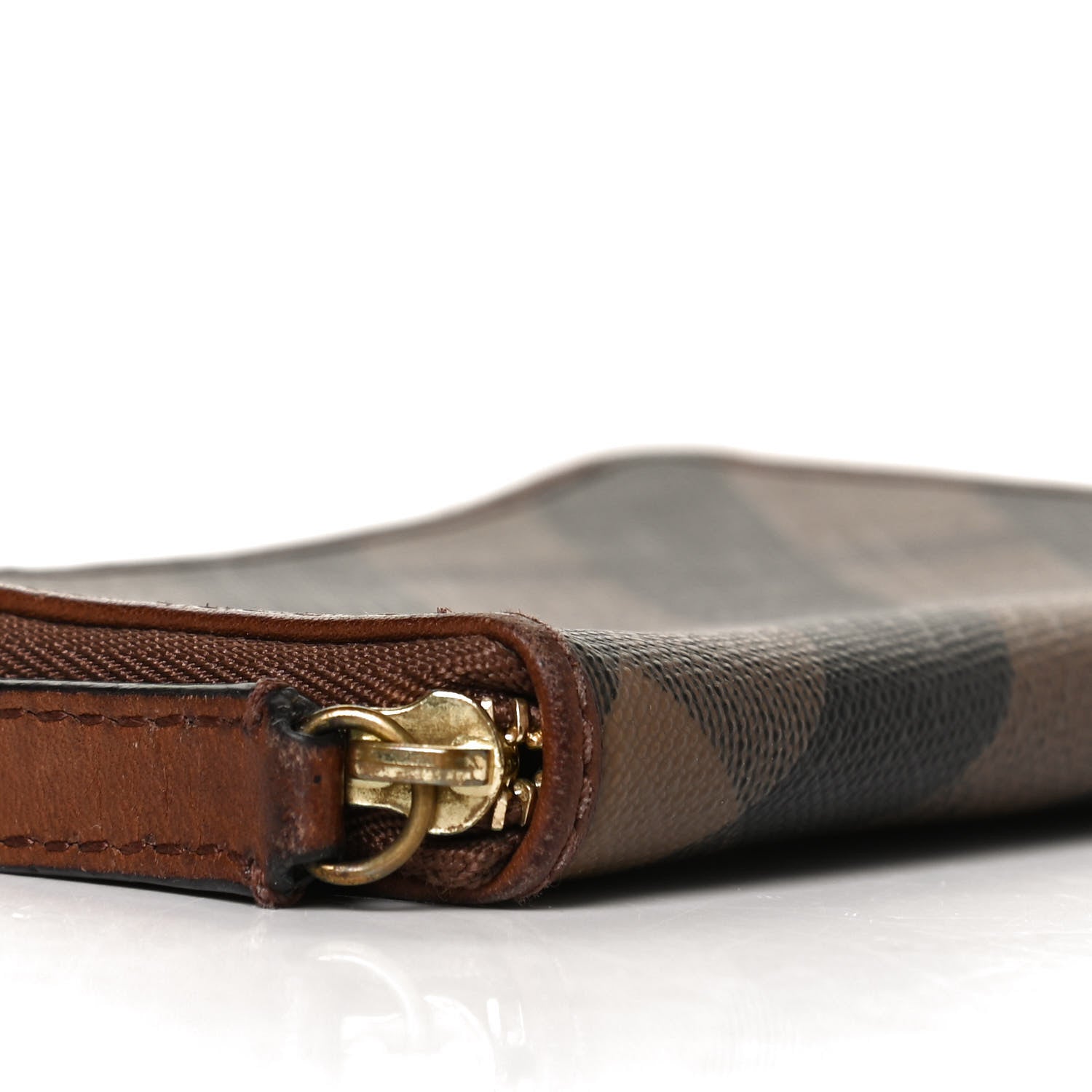 Burberry Smoked Check Zip Around Wallet 7 of 8