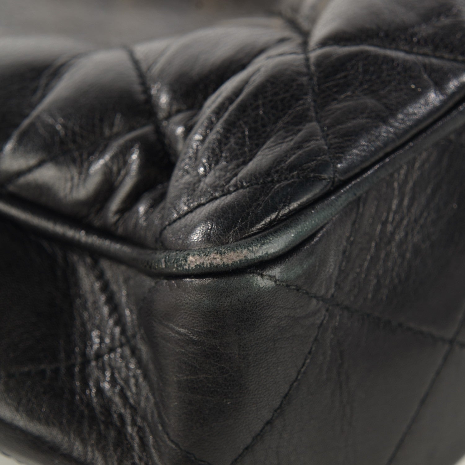 Chanel Lambskin Shopping Tote Black 9 of 17
