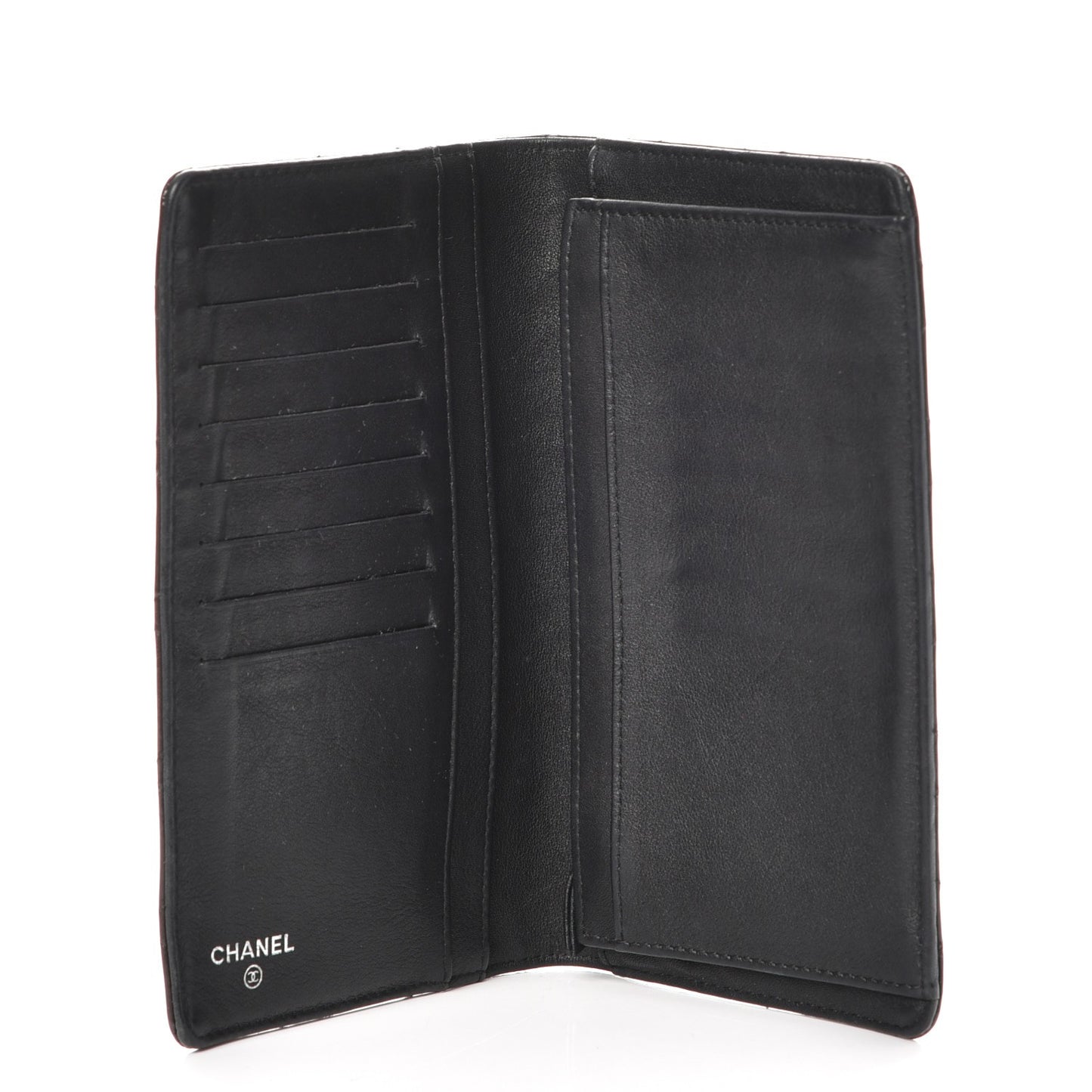 Patent Quilted Brilliant Yen Wallet Dark Purple
