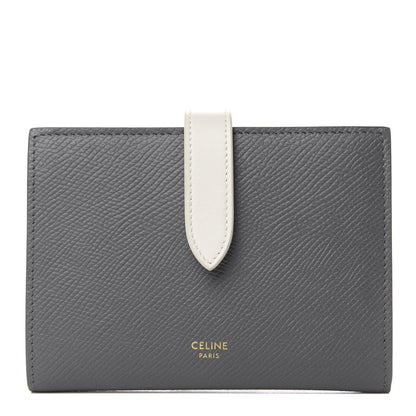 Celine Grained Calfskin Medium Multifunction Strap Wallet Grey 1 of 9