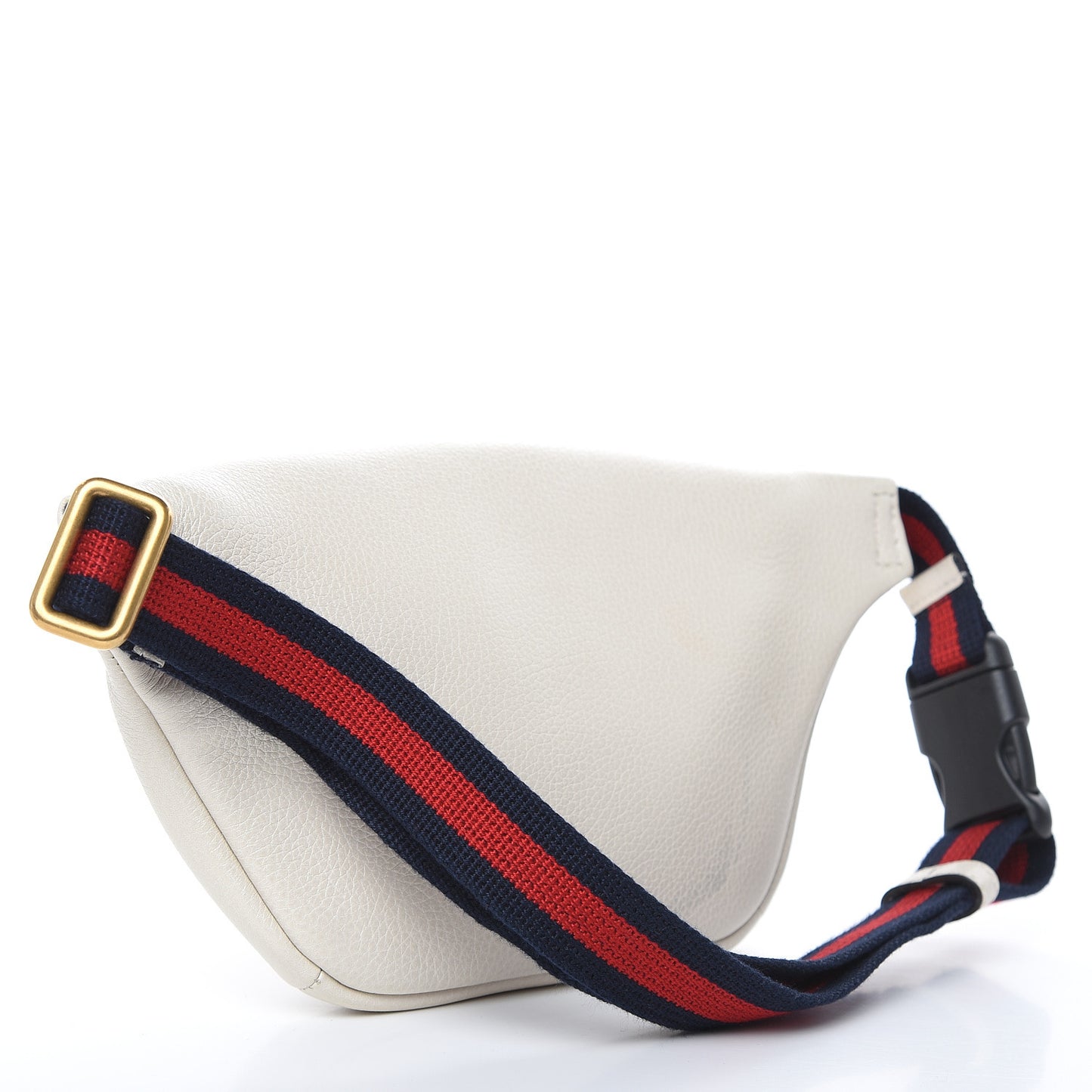 Grained Calfskin Small Logo Belt Bag White