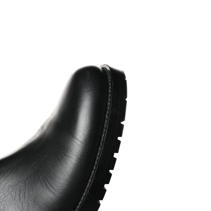 Valentino Garavani Calfskin Rockstud Beatle Chelsea 20mm Ankle Boots 37 Black 10 of 11