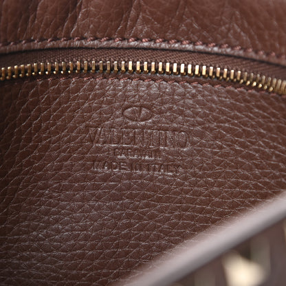 Valentino Garavani Pebbled Calfskin Rockstud Camera Crossbody Bag Cacao 6 of 10