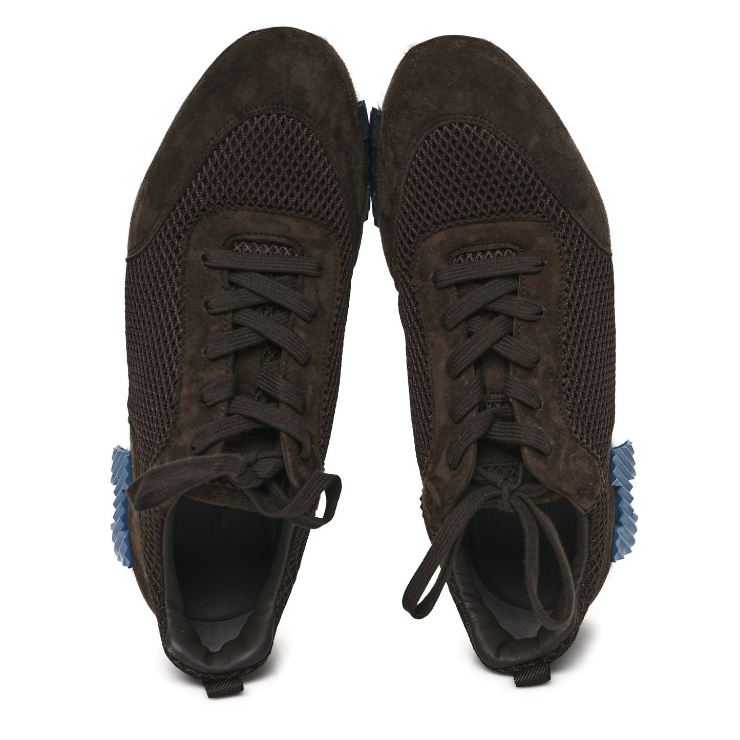 Graphic Mesh Suede Goatskin Mens Bouncing Sneakers 42 Ecorce