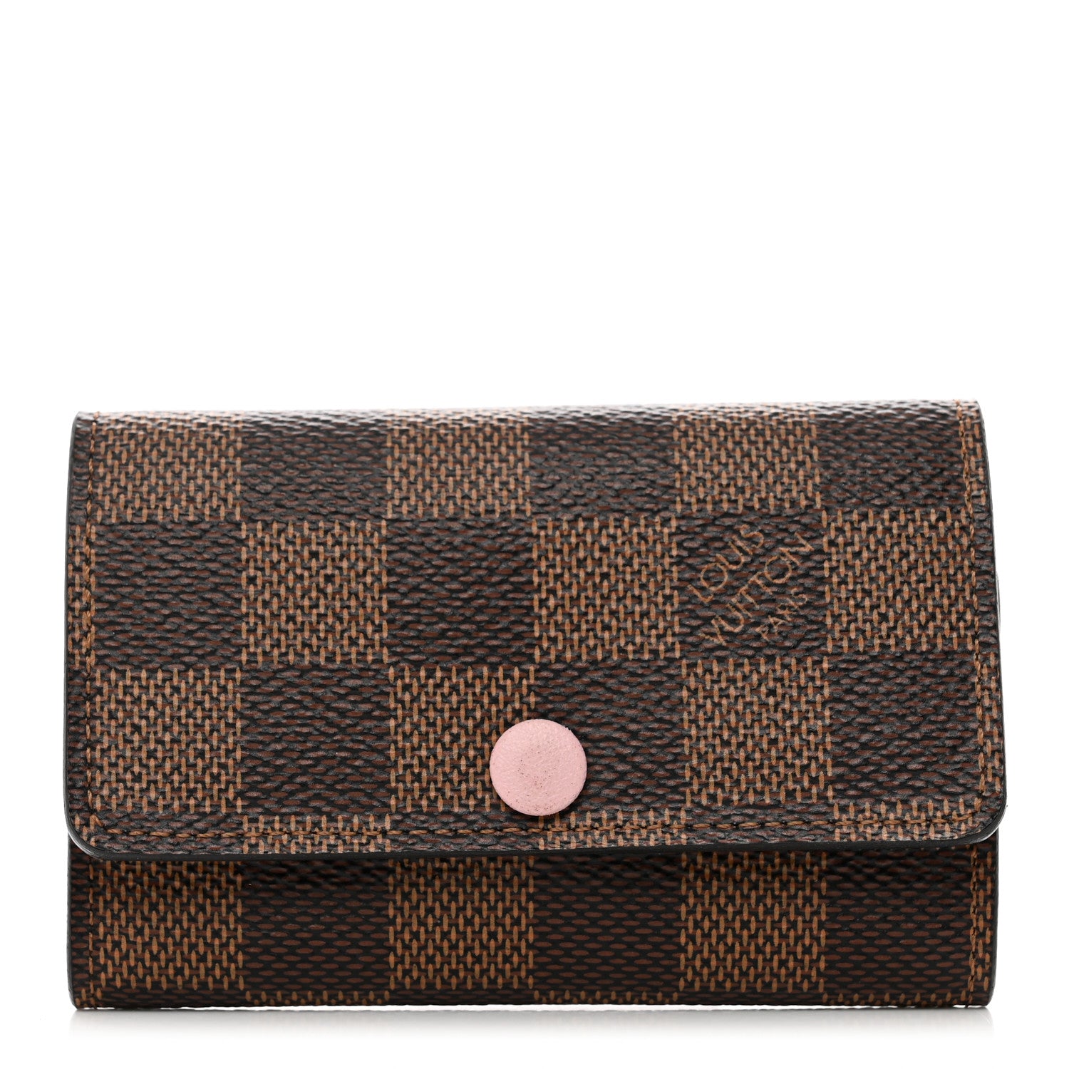 Louis Vuitton Damier Ebene Multicles 6 Key Holder Rose Ballerine 1 of 7