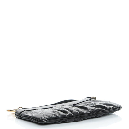 Gucci Guccissima Signature New Britt Wristlet Black 4 of 7